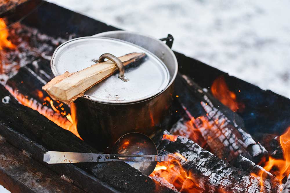 Cooking outdoors